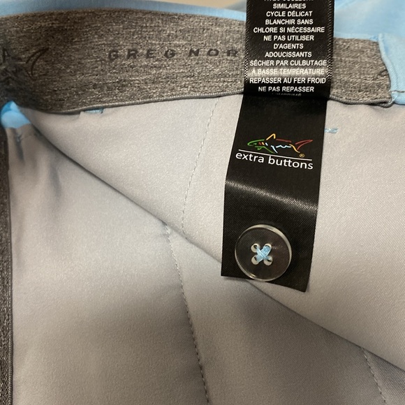 Greg Norman Golf Shorts Sz 34 Light Blue - Picture 10 of 13
